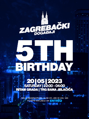 Zagrebački događaji - 5th Birthday @ Ritam Grada