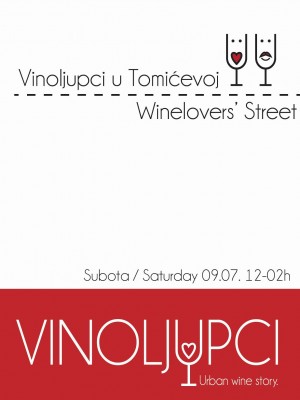 Vinoljupci u Tomićevoj / Winelovers' Street