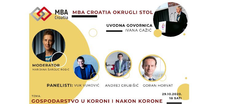 MBA Croatia Okrugli stol 'Gospodarstvo u Koroni i nakon Korone'